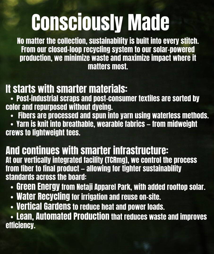 Crafted with environmental responsibility